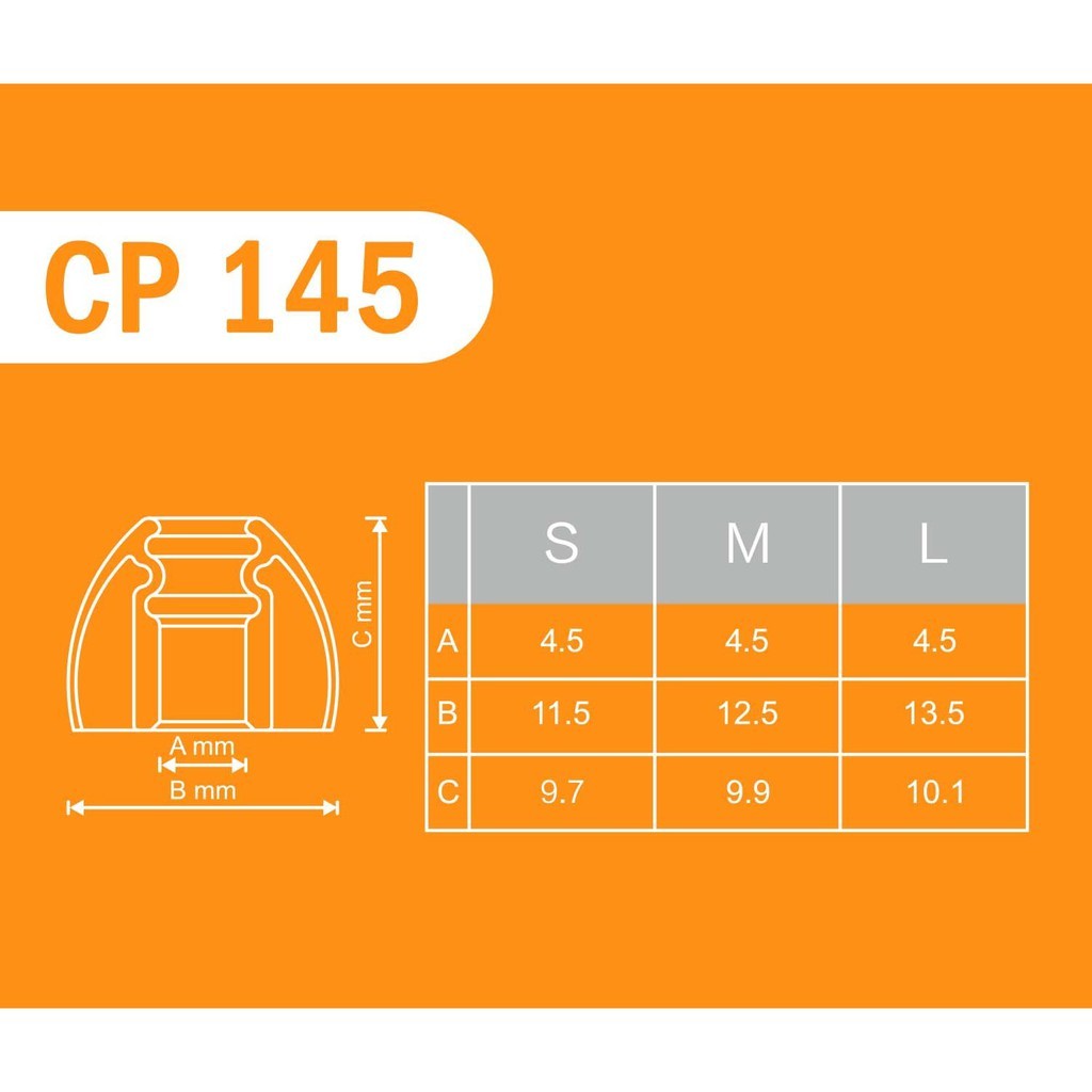 Spinfit CP145 - Large (1 Pair)