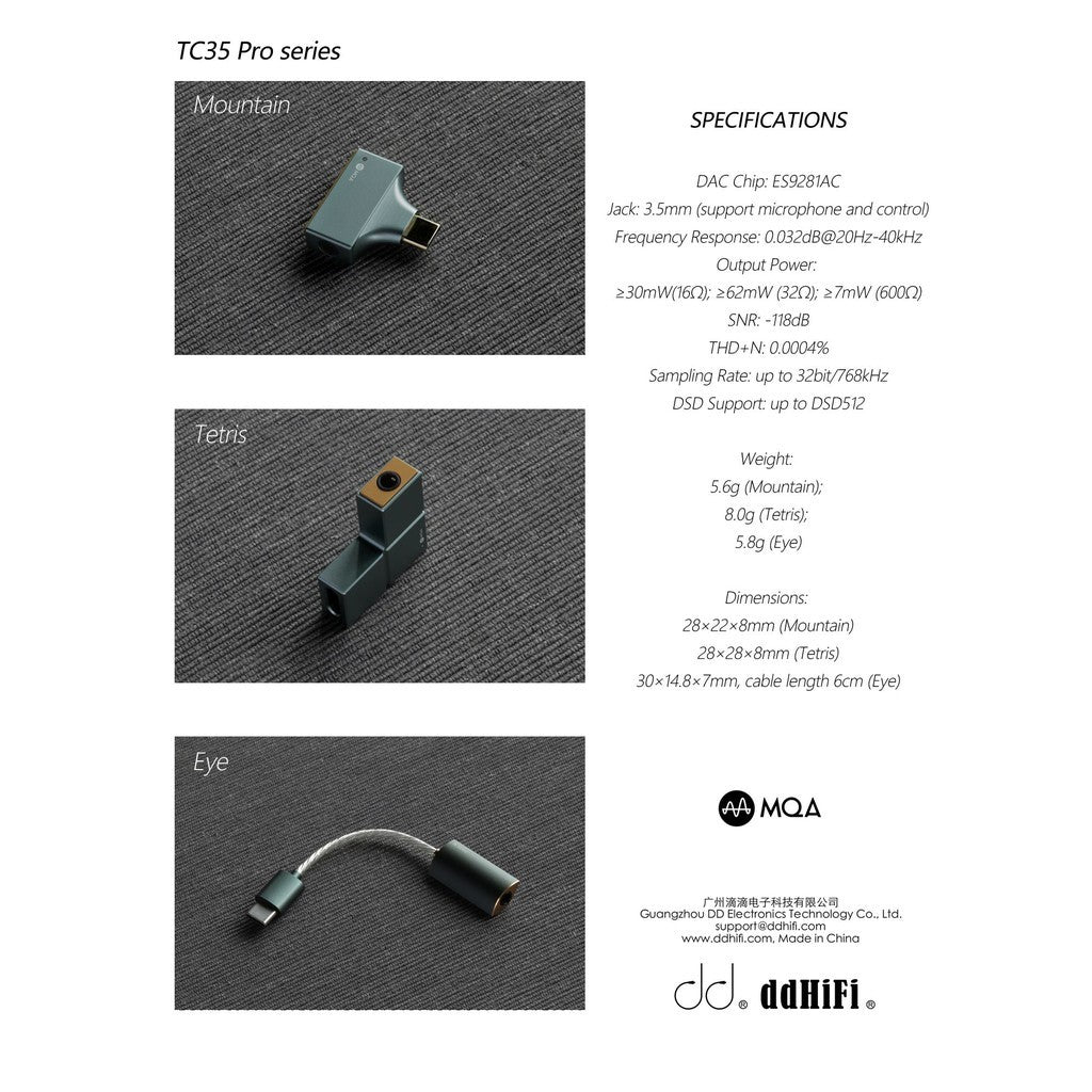 ddHifi TC35 Pro - Mountain - iP
