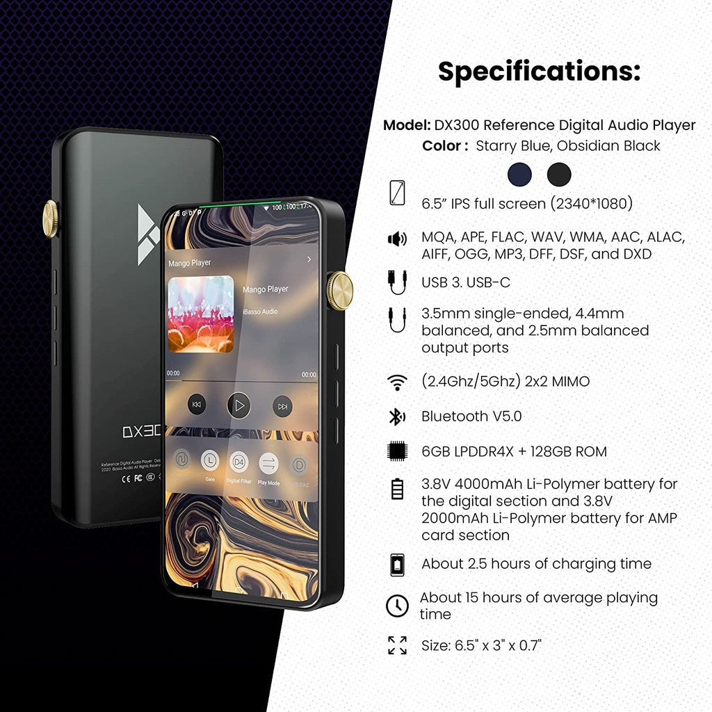 iBasso DX320 and DX320X - Black (DX320)