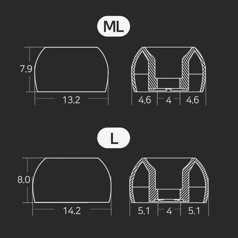 DIVINUS Velvet Wide Bore - ML (3 Pairs)