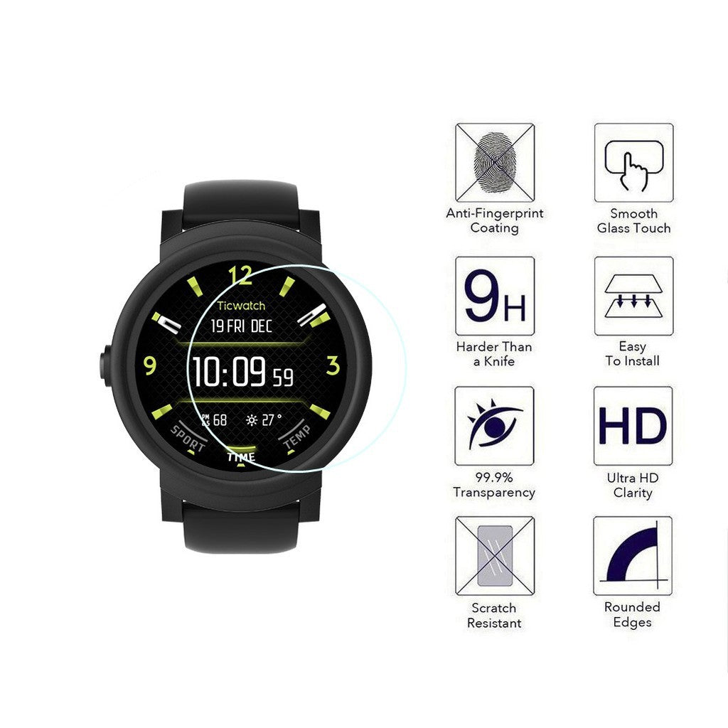 Ticwatch Pro 9H Tempered Glass Screen Protector
