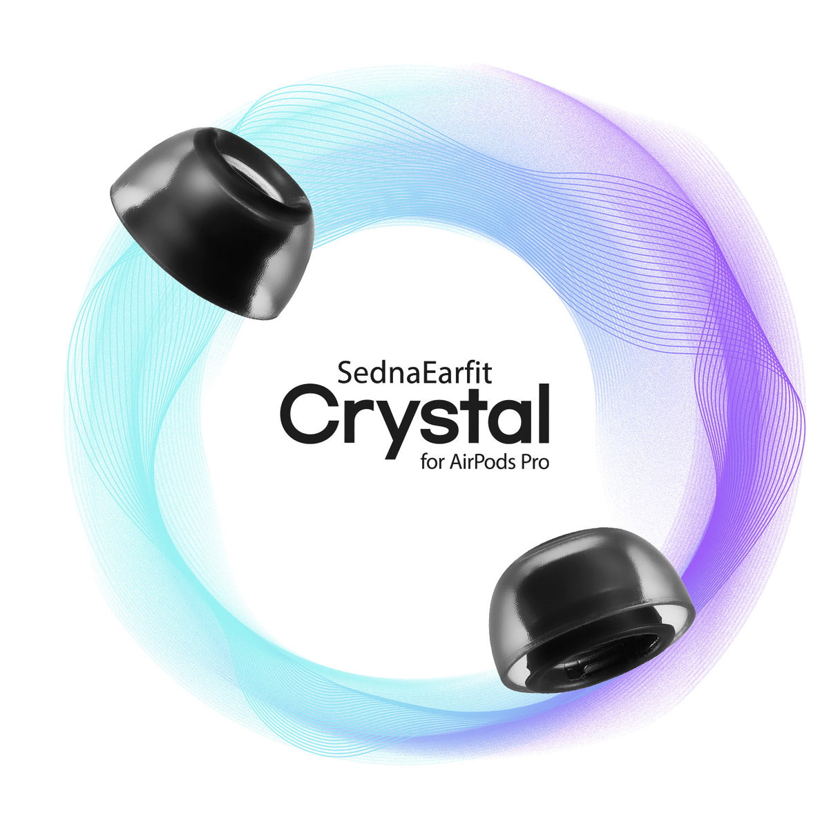 AZLA SednaEarfit Crystal for Air-Pod Pro - SS (2 Pair)