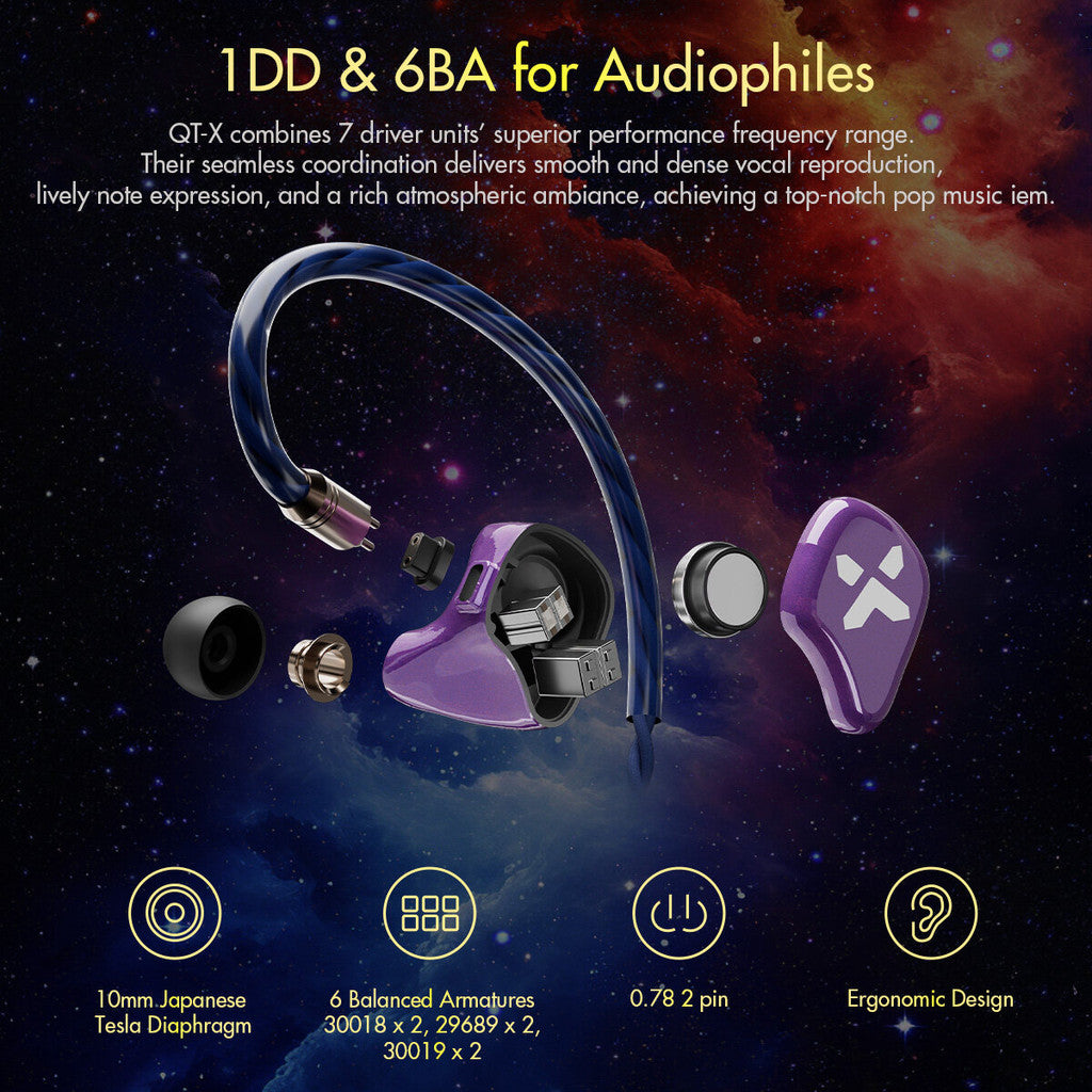 Roseselsa (Rosetechnics) Roseselsa (Rose Technics) QT-X - Nebula Purple - Value 3.5mm