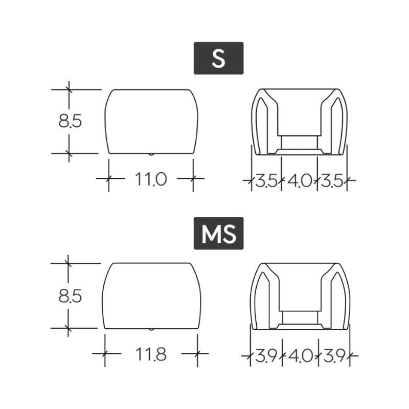 DIVINUS Prism Wide Bore - ML (1 Pair)