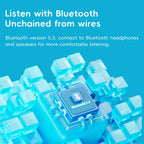 FiiO Snow Sky Echo Mini - Sky Blue - With Green Case