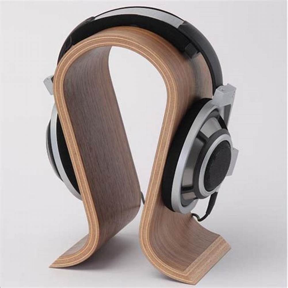 Premium Wooden Headphones Stand - Walnut