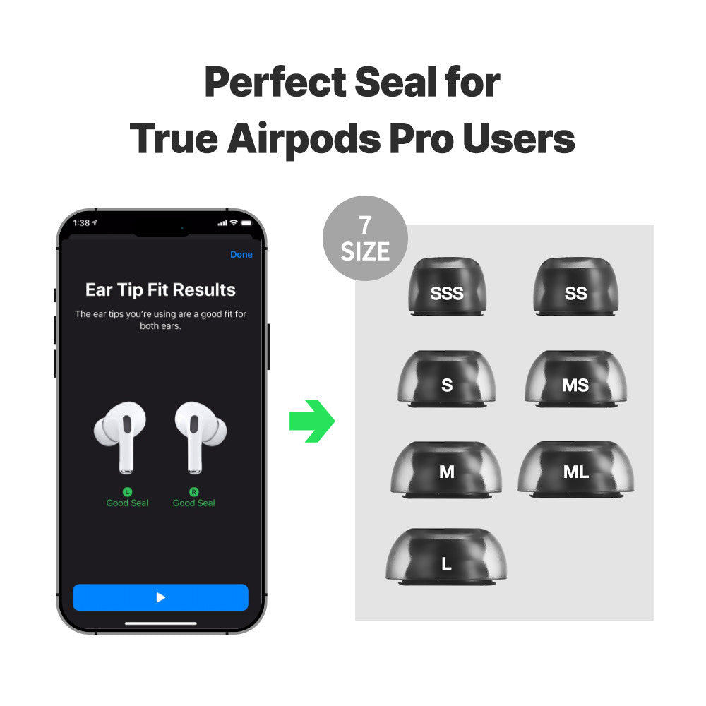 AZLA SednaEarfit Crystal for Air-Pod Pro - ML (2 Pair)