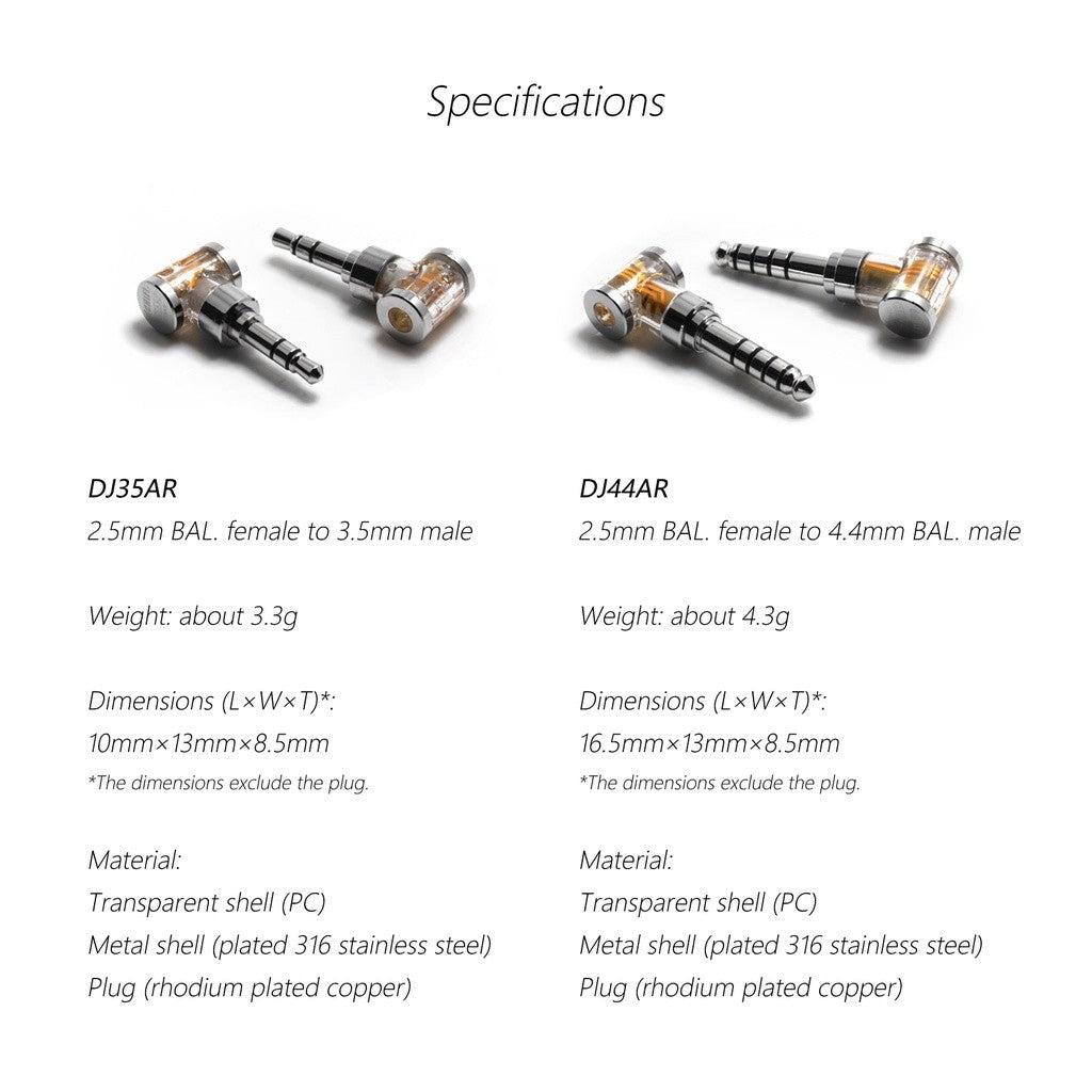ddHifi DJ44AG or DJ35A - 3.5mm (Rhodium)